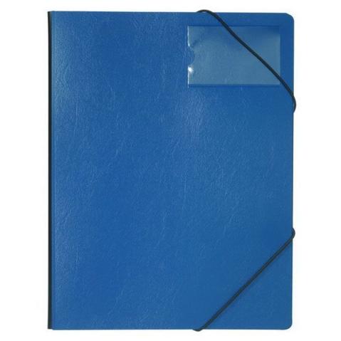Папка на резинке DURABLE 2320-07  А4, пластик, карман для визитки, синяя