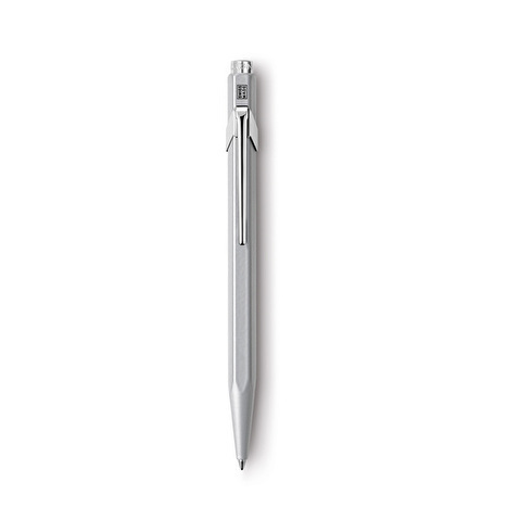 Ручка шариковая CARANDACHE CLASSIC, корпус серый, синяя, стержень М (849.005)