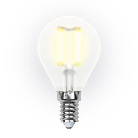 Лампа светодиодная UNIEL Sky,  6Вт, цоколь E14, шар G45, матовая, теплый свет 3000K, 30000ч