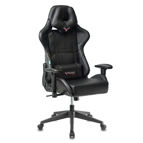 Кресло игровое Zombie VIKING 5 AERO, с подголовником, эко.кожа черная, до 120кг