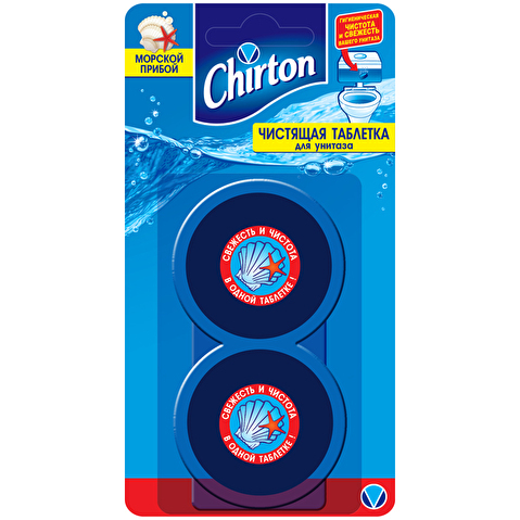 Таблетки для сливного бачка CHIRTON, 50г, 2шт/уп