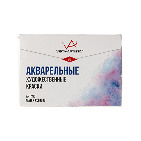 Краска акварель "VISTA-ARTISTA" Studio художественная, набор VAWS-36 36 цв. Краска акварель "VISTA-ARTISTA" Studio художественная, набор VAWS-36 36 цв.
