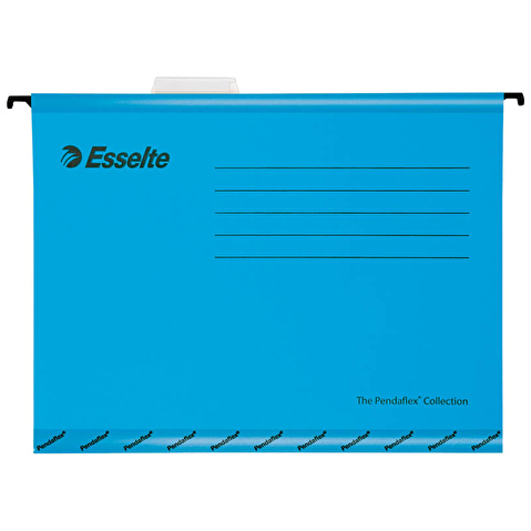 Папка подвесная ESSELTE Pendaflex, Foolscap, синяя, 25шт/уп