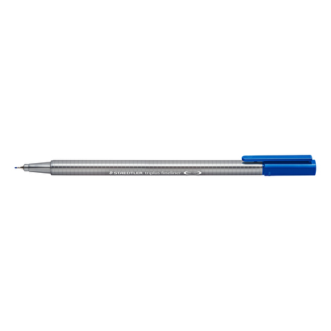 Ручка капиллярная STAEDTLER Triplus 334-3, 0.3мм, трехгранный корпус, синяя