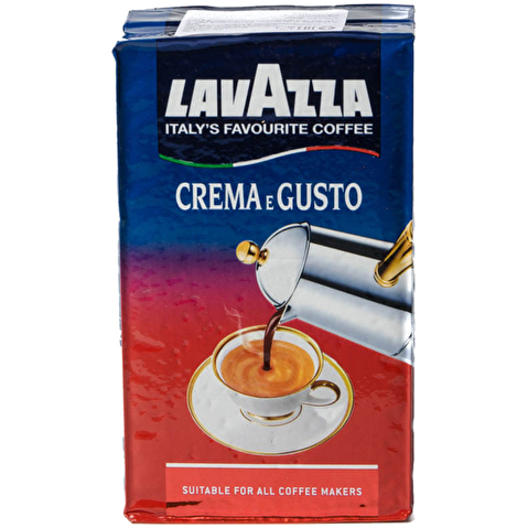 Кофе молотый LAVAZZA Crema e Gusto, 250г, вакуумная упаковка