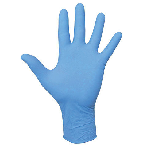 Перчатки нитриловые ЛАЙМА, неопудренные, прочные, голубые, 100шт/уп, размер S