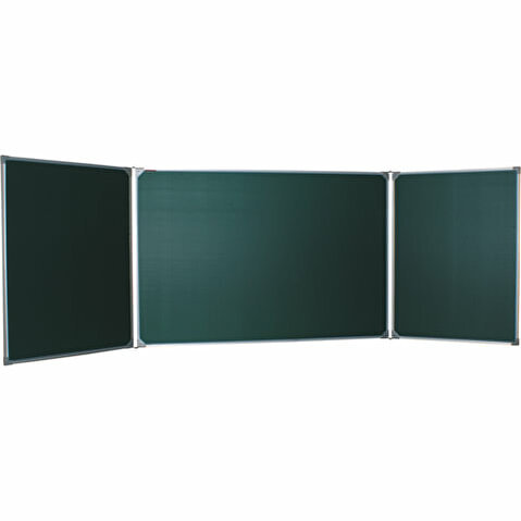 Доска меловая магнитная BOARDSYS  100х150/300см, 3-х элементная, зеленая
