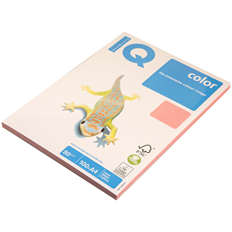 Бумага цветная IQ/MAESTRO COLOR  A4   80/100 пастель, розовая (PI25)