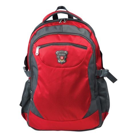 Рюкзак городской BRAUBERG StreetBall 2, 30 л, размер 48х34х18 см, ткань, серо-красный