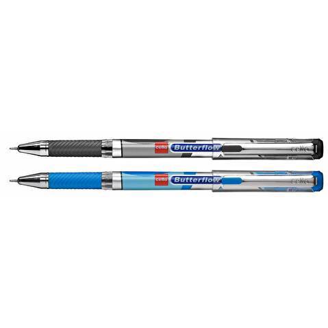 Ручка шариковая CELLO BUTTERFLOW, резиновый упор, 0.6мм, синяя