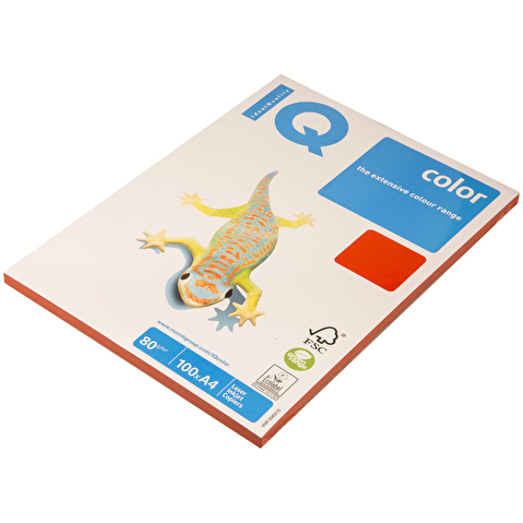 Бумага цветная IQ/MAESTRO COLOR  A4   80/100 интенсив, кораллово-красная (CO44)