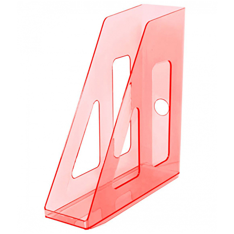 Вертикальный лоток для бумаг СТАММ Актив ЛТ517, ширина 70мм, розовый