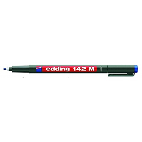 Маркер для пленок EDDING 142M, 1мм, синий
