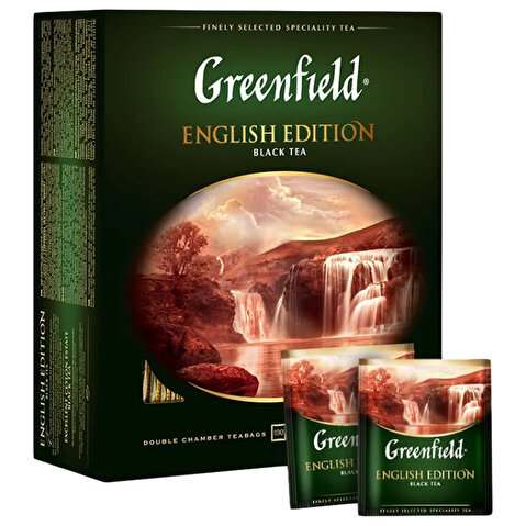 Чай черный GREENFIELD English Edition, 100х2г, алюминиевый конверт