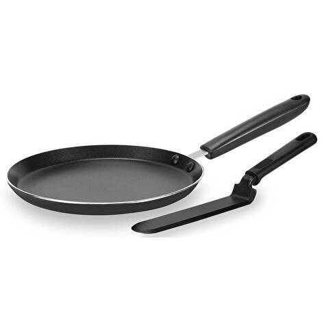 Сковорода блинная Rondell Pancake frypan RDA-1407 круглая 26см покрытие: Xylan Plus ручка несъемная (без крышки) черный