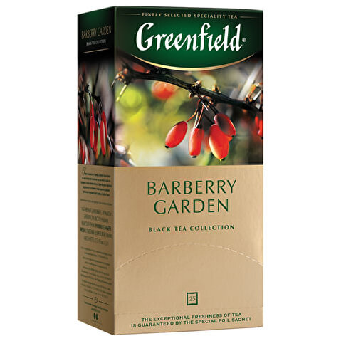 Пакетированный чай черный GREENFIELD Barberry garden 25х2г, алюминиевый конверт