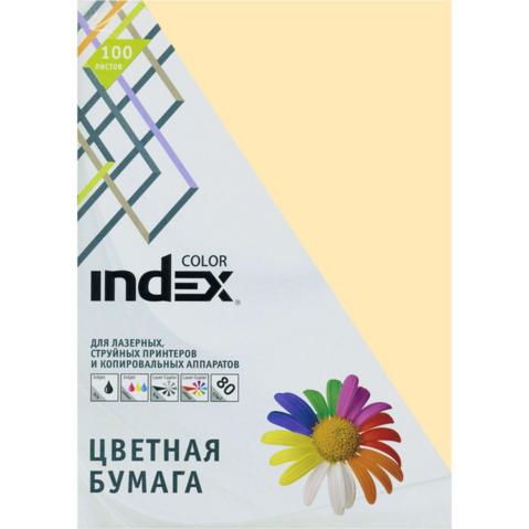 Бумага цветная INDEX COLOR pastel  A4   80/100, кремовая (13)