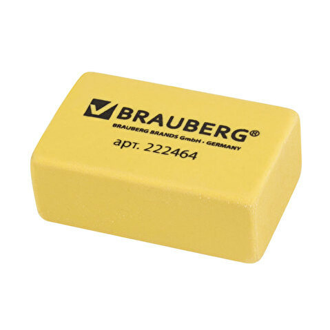 Ластик BRAUBERG Der Grosse, 40х25х15мм, супермягкий, бежевый