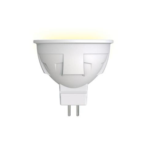 Лампа светодиодная UNIEL Яркая,  6Вт, цоколь GU5.3, матовая, теплый свет 3000K, 30000ч