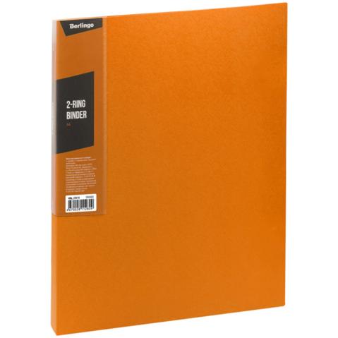 Папка на 2-х кольцах Berlingo Color Zone, пластик А4, 35мм, с карманом, 0.6мм, оранжевая