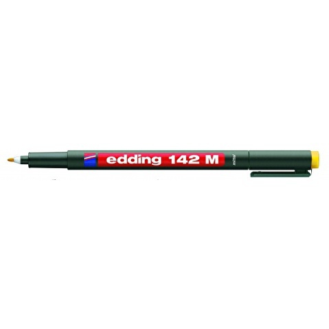 Маркер для пленок EDDING 142M, 1мм, желтый