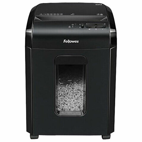 Уничтожитель документов FELLOWES 10M, 2х15 мм, 10 листов, 19л, секретность DIN P-5