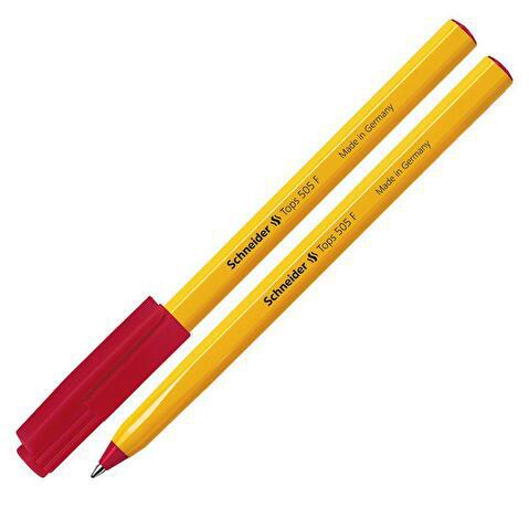 Ручка шариковая SCHNEIDER Tops 505 F, 0.3мм, красная