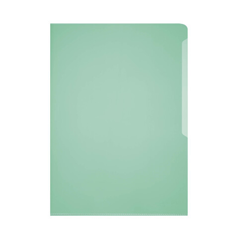 Папка-уголок DURABLE 2339-05  А4, пластик, 0.15мм, прозрачная зеленая