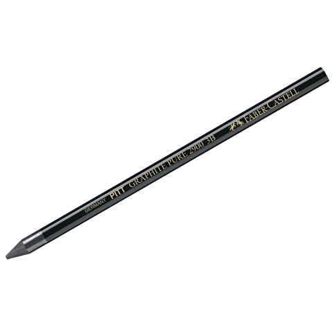 Графит натуральный в форме карандаша Faber-Castell Pitt Graphite Pure 2900, 3B, заточенный