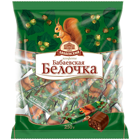 Конфеты Бабаевская белочка, 200г