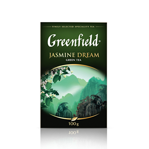 Чай зеленый GREENFIELD Jasmine Dream, жасмин, 100г, листовой