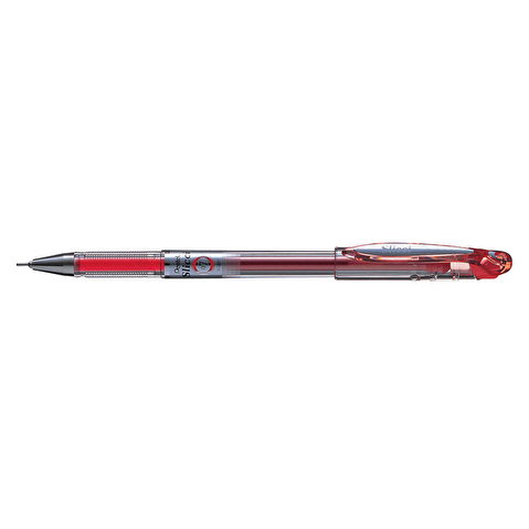 Ручка гелевая PENTEL BG207-B Slicci, 0.7мм, игловидный стержень красный