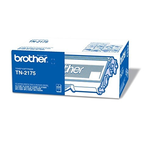 Тонер-картридж BROTHER TN-2175 для HL-2140R/2150NR/2170WR, 2600стр, Black