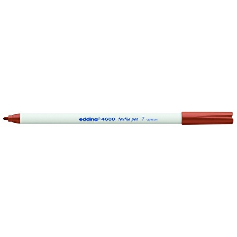 Маркер для ткани EDDING 4600, круглый наконечник, 1мм, коричневый