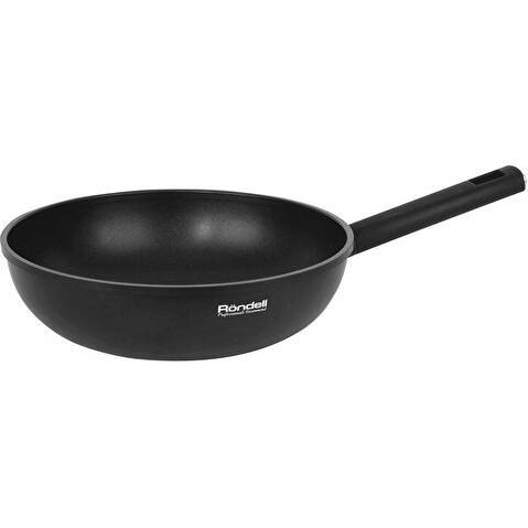 Сковорода ВОК (WOK) Rondell Trumpf RDA-1405 круглая 28см покрытие: Xylan Plus ручка несъемная (без крышки) черный