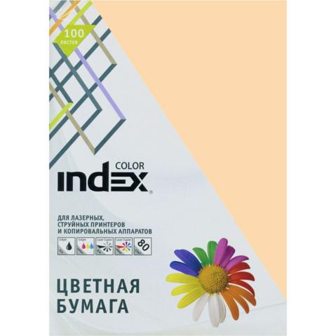 Бумага цветная INDEX COLOR pastel  A4   80/100, персиковая (31)