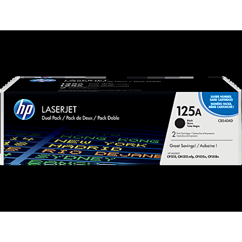 Картридж HP-CB540AD для LJ CP1215/1515, 2х2200стр, Black, 2шт/уп