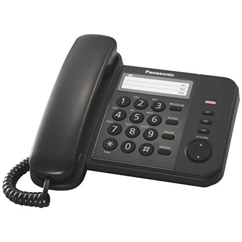 Телефон Panasonic KX-TS2352 RUB, черный