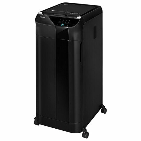 Уничтожитель документов FELLOWES AutoMax 550C, 4х38мм, 550 листов, 83л, секретность 4, CD, пласт.карты, скрепки, скобы, черный