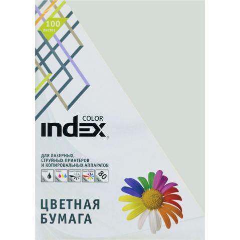Бумага цветная INDEX COLOR pastel  A4   80/100, светло-серая (93)
