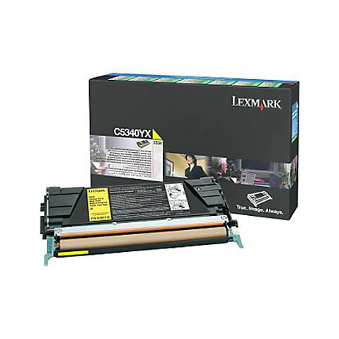 Картридж LEXMARK C5340YX для C5340, 7000стр, Yellow