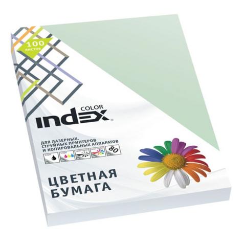 Бумага цветная INDEX COLOR pastel  A4   80/100, бледно-зеленая (61)