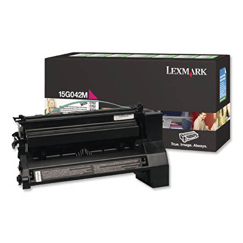 Картридж LEXMARK 15G042M для C752/C762, 15000стр, Magenta