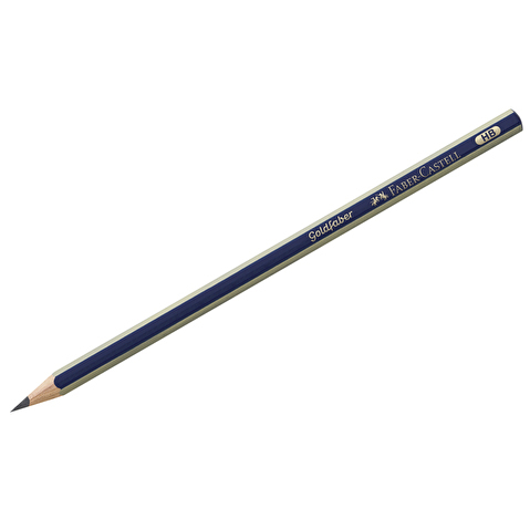 Карандаш чернографитовый Faber-Castell Goldfaber 1221, НВ, заточенный