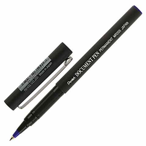 Ручка-роллер PENTEL MR205-C Document Pen, 0.25/0.5мм, синяя