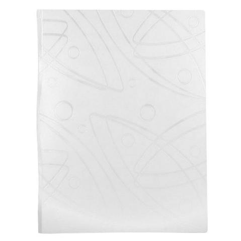 Белая папка с зажимом А4 GALAXY, пластик 0.70мм