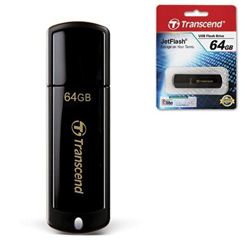 Флэш-память  64Gb TRANSCEND Jet Flash 350, USB 2.0, Retail (TS64GJF350)