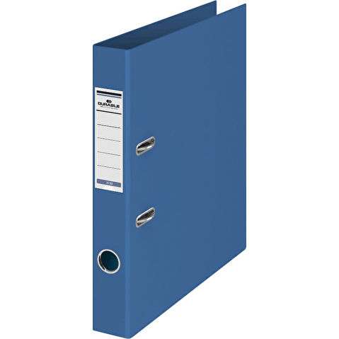 Папка-регистратор DURABLE  ПВХ двусторонний,  А4,  50мм, без металлического уголка, синяя