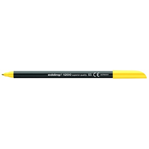 Фломастер EDDING 1200, 1мм, неоновый желтый