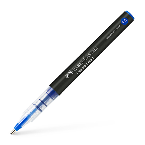 Ручка-роллер Faber-Castell Free Ink, 1.5мм, одноразовая, синяя